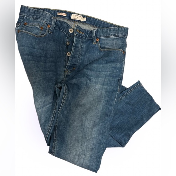 Topman  Stretch skinny loose hem ankle style high waisted jeans  Sz 32 - Picture 14 of 14